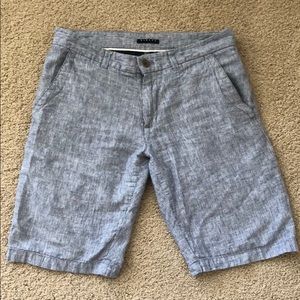 Sisley shorts in blue/white pinstripe